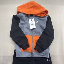 Jordan 2-PC Sweatsuit - Hoodie and Pants - Boys Youth Medium 6 - Black Starfish