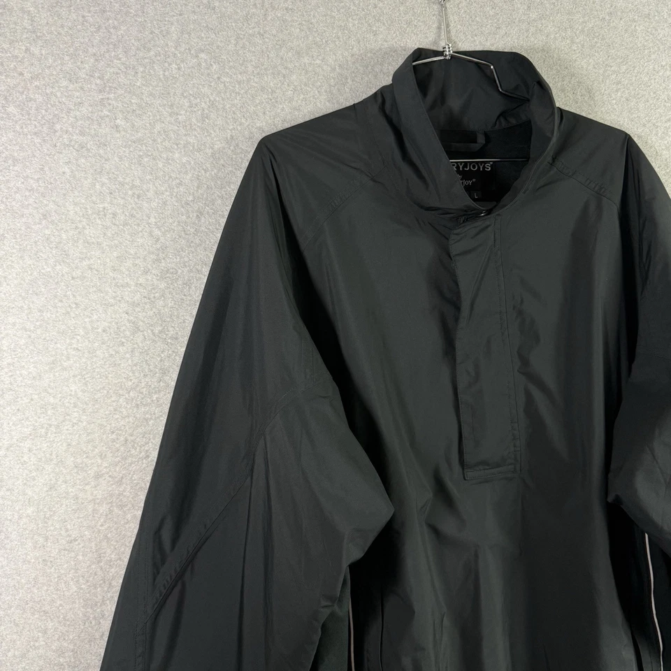 FootJoy FJ DryJoys Mens Large Black Golf Windbreaker Jacket Full Zip Performance - Image 2 of 4