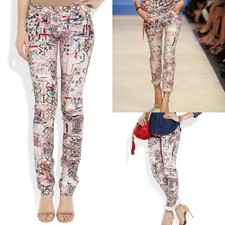 Isabel Marant SS12 Ethnic Pattern Boho Jeans Runway Size 42
