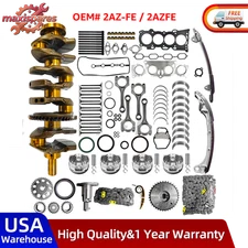 2AZ-FE For Toyota Engine Overhaul Rebuild Kit W/Crankshaft Rods Timing Kit 2AZFE