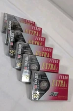 6 BASF Ferro Extra I 90 Minute Audio Cassette Tapes New/Sealed