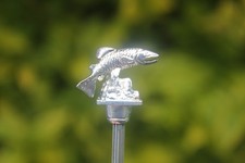 Vintage Spoon Samon Fish Animal Fishing Gift Ornate Silver Plate