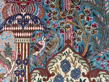 9x12 COLORFUL VINTAGE RUG ANTIQUE handmade oriental pictorial tree of life wool