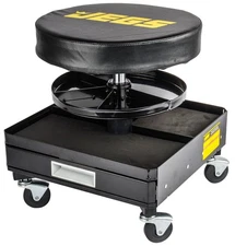 JEGS 81157 Mechanic Seat with Drawers and Tool Trays 300 lb. Capacity