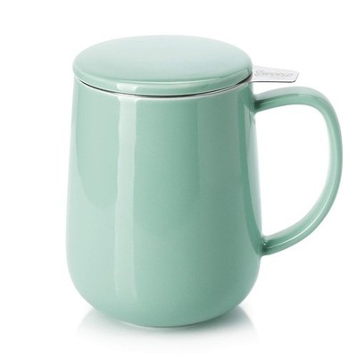 Sweese 20 OZ Porcelain Tea Mug with Infuser and Lid, Loose Leaf Tea Cup, Gifts f