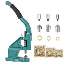Grommet Tool Kit Hand Press Eyelet Setter Machine 1/4, 3/8, 1/2 Inch 6, 10, ...