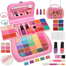 Topsolid Kids Makeup Kit for Girl, Real Washable Makeup for Kid with Mirror, ...