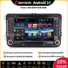 OPS DAB+Android 14 Autoradio GPS Für VW Passat Golf 5/6 Polo T5 Tiguan Eos Seat