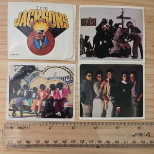 1984 The Jacksons Victory Tour Kellogg Stickers - VERY GOOD unused Condition