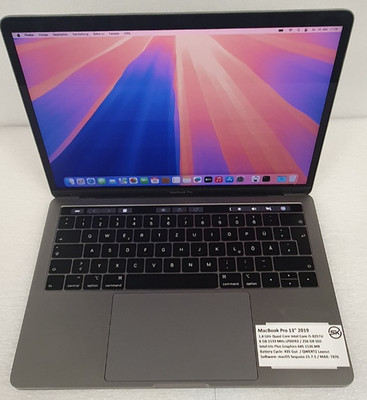 Apple MacBook Pro 13 2019 A2159 i5-8257U 8GB RAM 256GB SSD #7876