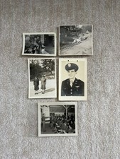 5 WWII Photo Lot Officer Training , Named GI Home Coming, Pilot Portrait,Censor