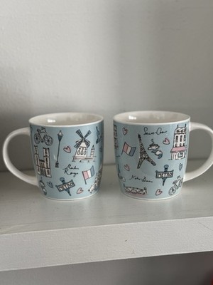 2 Milly Green Paris Icons Mug Novelty Vacation London