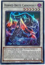 Horned Brute Carnovorus DOOD-EN098  - Super Rare -  1st Ed. - NM/M
