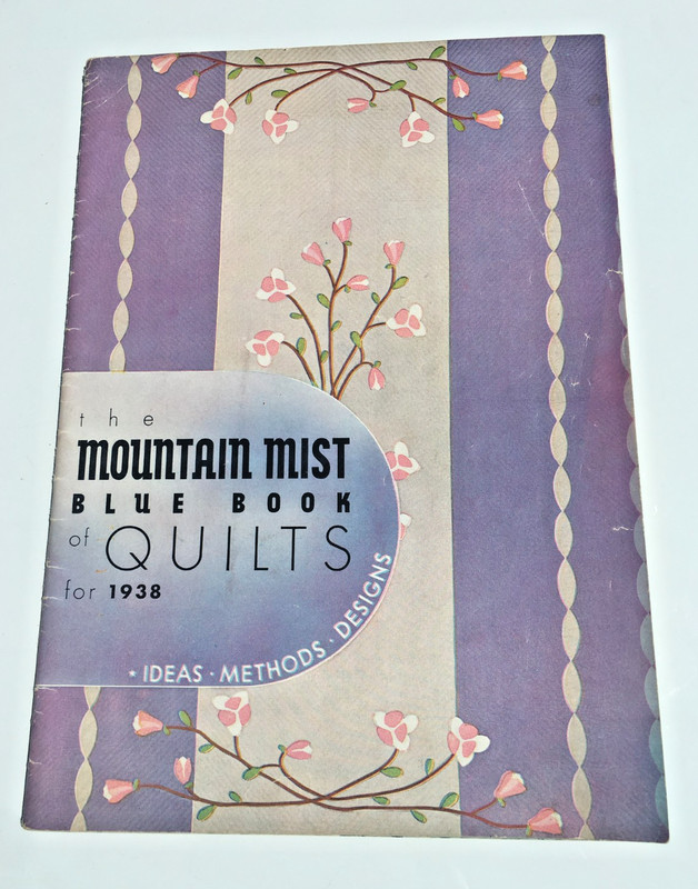 Vintage Mountain Mist Blue Book of Quilts for 1938