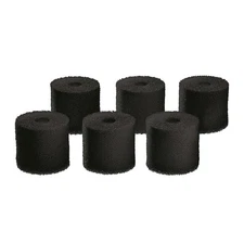 Indoor Aquatics Carbon Pre-Filter Foam Set of 6 for The Biomaster, Black