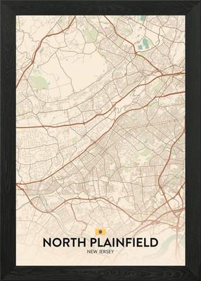 North Plainfield NJ Gerahmtes Wandbild Poster Leinwanddruck Bild