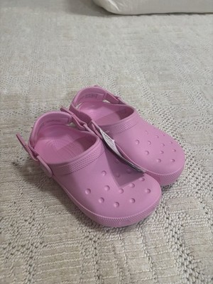 Pink tweed rose Crocs | Classic Work Clog Size m3 w5