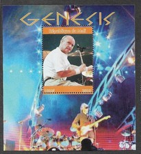 PHIL COLLINS GENESIS SPECIAL STAMP SHEET ROCK POP SINGER MUSIC FU/CTO