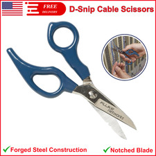 Fluke Networks 44300000 D-Snip Cable Scissors, Quality Forged Steel Construction