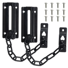 2 Pack Door Chain Lock, Chain Door Guard with 12 Screws, Sturdy Rust-Resist...