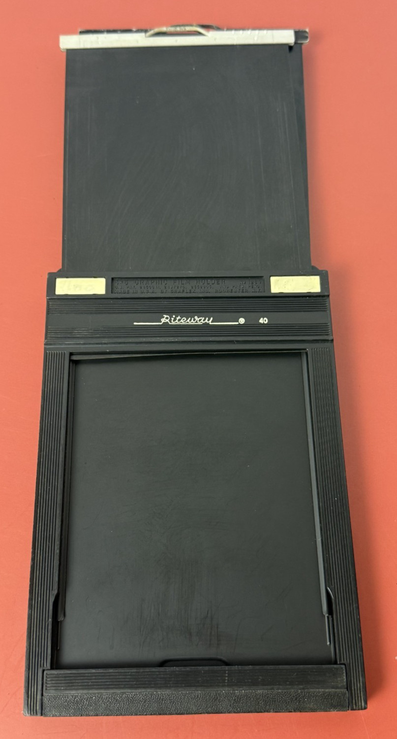 3x Graphic Riteway 4x5 sheet film holders #1284  Graflex