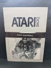 Real Football Game Atari 2600 Owner's Manual Original Authentic Good Condition