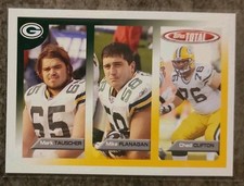 2005 Topps Total - Mark Tauscher, Chad Clifton, Mike Flanagan #28 (RC) Packers