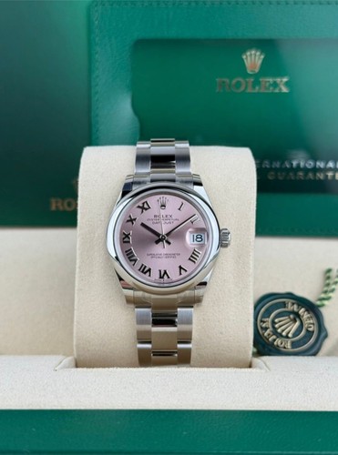 Rolex Datejust 31 Pink Roman Smooth Oyster 2026 Unworn 278240