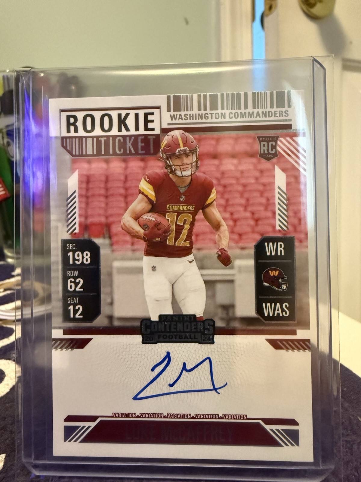 LUKE MCCAFFREY 2024 PANINI CONTENDERS #121 ROOKIE TICKET VAR AUTOGRAPH RC 560