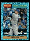 2025 Topps Heritage Blue Sparkle Shohei Ohtani Los Angeles Dodgers #1