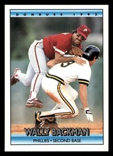 1992 Donruss Wally Backman #478 Philadelphia Phillies