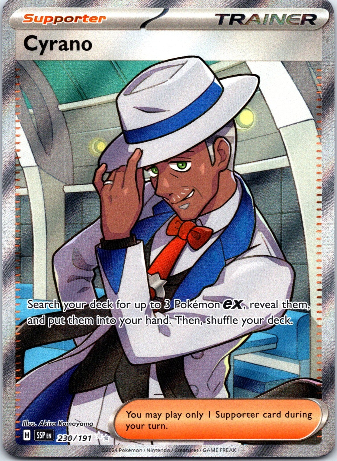 Cyrano Holo Ultra Rare SV08: Surging Sparks 230/191 NM