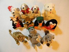 COCA-COLA CHRISTMAS MORE BEAN BAG PLUSH LOT: Polar Bears REINDEERS Penguins
