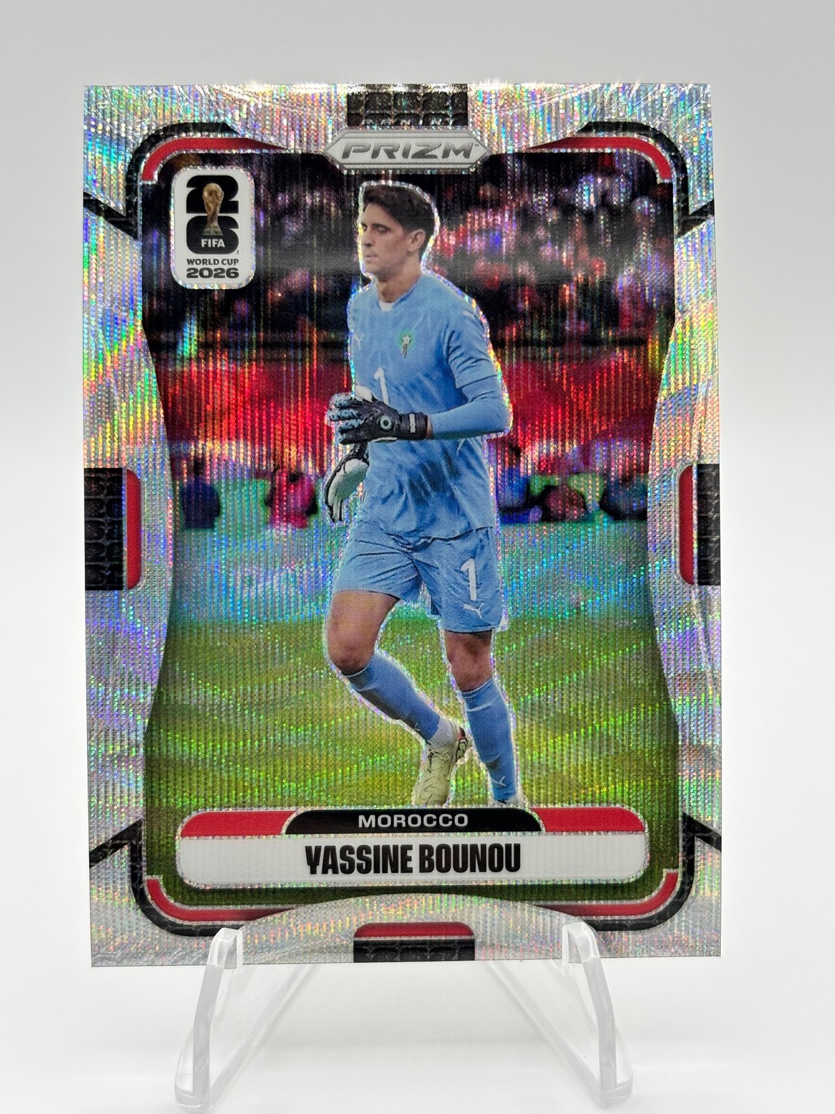 2026 Panini Prizm FIFA World Cup #296 Yassine Bounou Wave Prizms