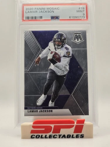 2020 Panini Mosaic - Lamar Jackson #19 - PSA 9