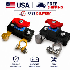 1pcs Universal Battery Disconnect Switch 12v 24v Cut Off Isolator For Cars Rv 1pcs Universal Battery Disconnect Switch 12v 24v Cut Off Isolator For Cars Rv