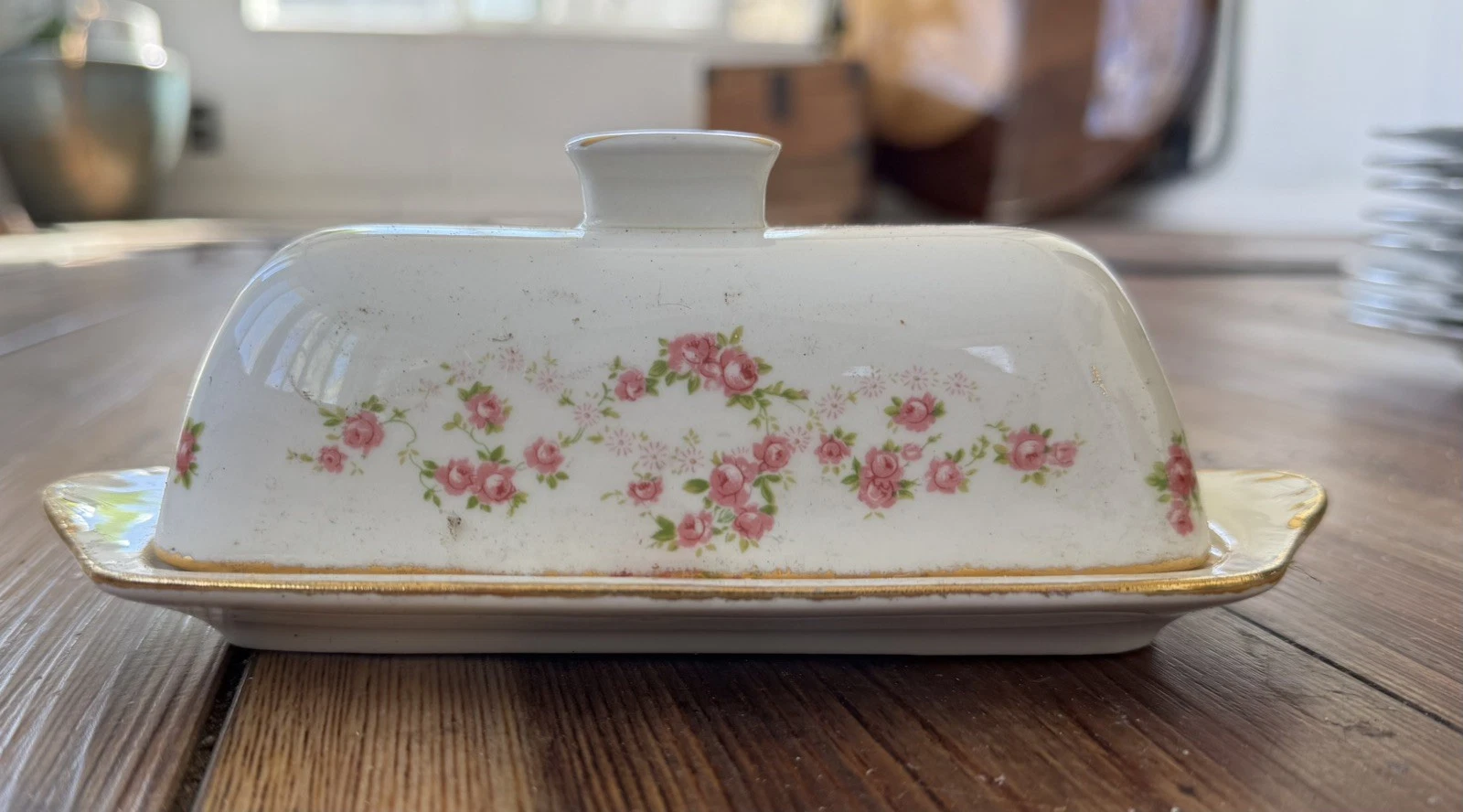 1/4 lb Covered Butter Dish - Florence