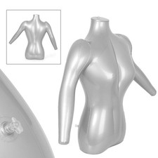 Woman Half Body W/ Arm Inflatable Mannequin Dummy Torso Model Fashion