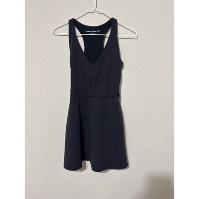 Outdoor Voices Volley Dress Black Athletic Athleisure Women's XS Tennis Golf