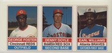 1976 All-Star Team Triple Panels George Foster Denny Doyle Earl Williams 1m8