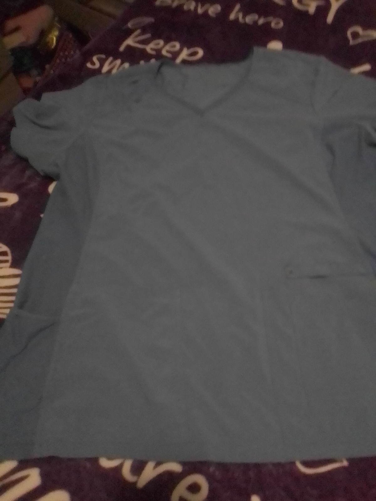 Cherokee iFlex Scrub Set Ciel Blue 2pc Petite 2x Women Scrub