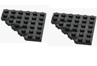 LEGO ® 2x plate 6x6x45° black 4106977 / 6106 new 6x6 wings Star Wars
