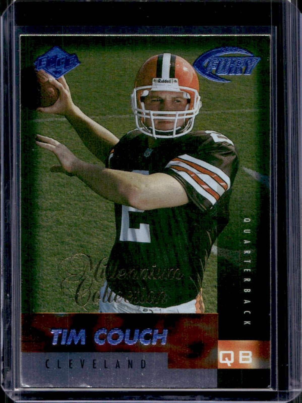 Tim Couch Collector's Edge Fury #161 Millennium Collection-Blue