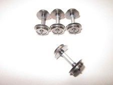 Roco ? / 4x H0/DC Radsatz (geteilte Achse) LaufradØ 11mm/Nadellager 26mm/1x24mm