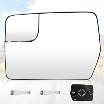Youxmoto Driver Left Side Heated Mirrors Glass (Left), BLACK 