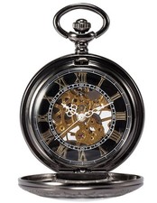 Steampunk Skeleton Mechanical Copper Fob Retro Pocket Watch