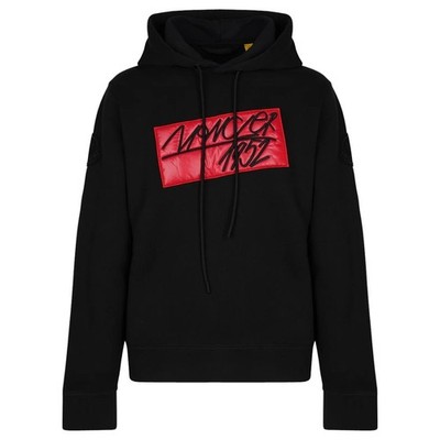Moncler Patch Logo Black Hoodie