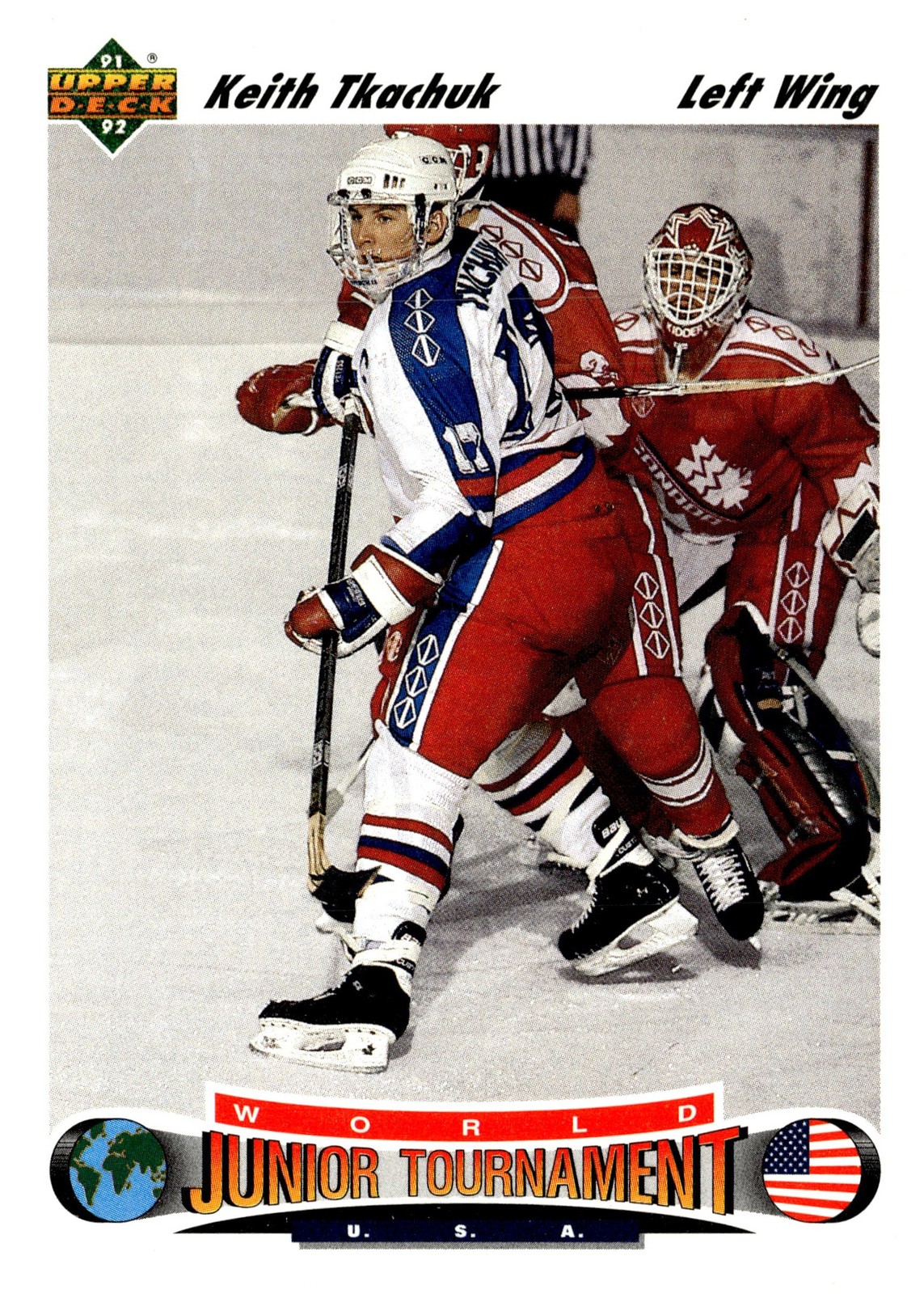 1991-92 Upper Deck French #698 Keith Tkachuk