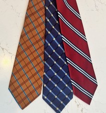 Jos A Bank Tie Necktie. EUC. Lot Of 3
