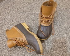 LL Bean Men's Leather Duck Boots Size 9 Made in USA